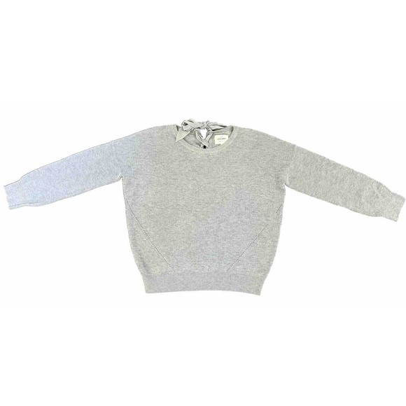 Sezane Sweaters - LA MAILLE SEZANE Long Sleeve Jumper Sweater Merino Wool Silk M Gray